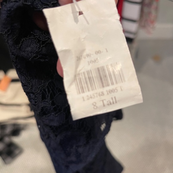 Gorgeous Banana Republic navy lace dress. NWT— - Picture 4 of 5